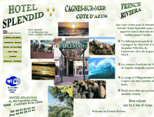 Tablet Screenshot of hotel-splendid-riviera.com